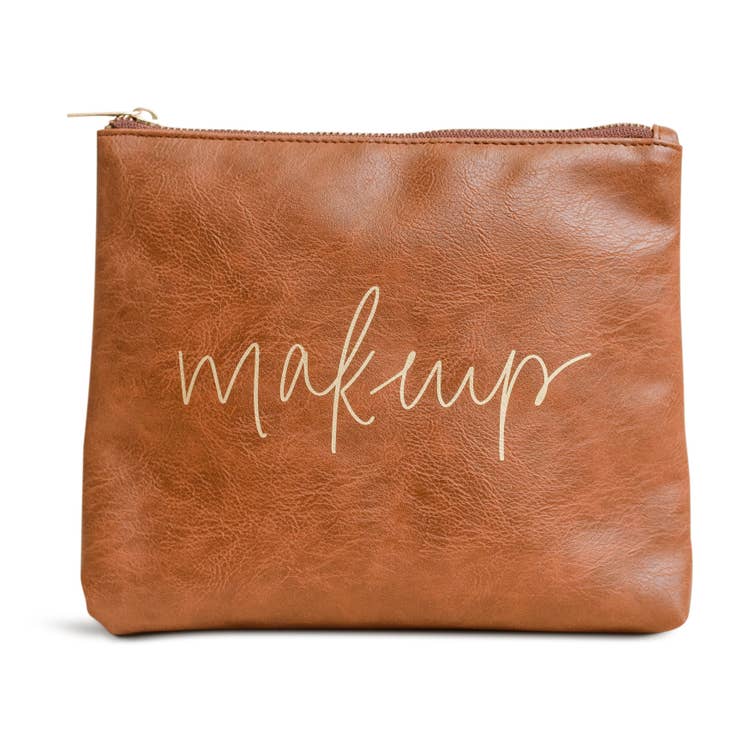 Faux Leather Makeup Bag Primp & Proper