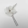 Delicate White Flower Pin